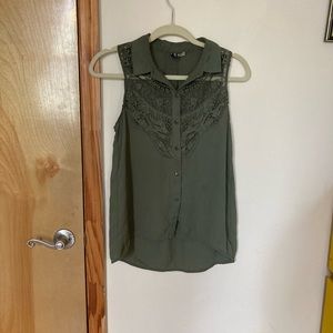Green Lace Tank, Divided by H&M